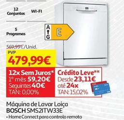 Oferta de Bosch - Máquina De Lavar Loiça SMS2ITW33E  por 479,99€ em Auchan