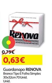 Oferta de Renova - Guardanapo por 0,63€ em Auchan