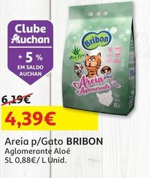 Oferta de Bribon - Areia P/gato por 4,39€ em Auchan