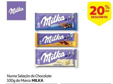 Oferta de Milka - Numa Selecao De Chocolate Da Marcaem Auchan