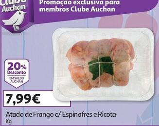 Oferta de Atado De Frango C/ Espinafres E Ricota por 7,99€ em Auchan