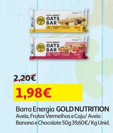 Oferta de Gold Nutrition - Barra Energia por 1,98€ em Auchan