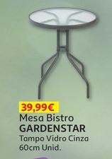 Oferta de Gardenstar - Mesa Bistro por 39,99€ em Auchan