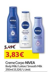 Oferta de Nivea - Creme Corpo por 3,83€ em Auchan