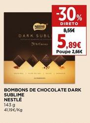 Oferta de Nestle - Bobons De Chocolate Dark Sublime por 5,89€ em El Corte Inglés