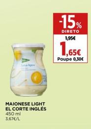 Oferta de El Corte Inglés - Maionese Light por 1,65€ em El Corte Inglés