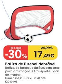 Oferta de Baliza De Futebol Dobravel por 17,49€ em Toys R Us