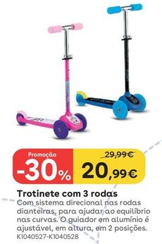 Oferta de Trotinete Com 3 Rodas por 20,99€ em Toys R Us