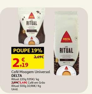Oferta de Delta - Café Moagem Universal  por 2,19€ em Auchan