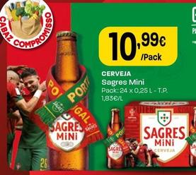 Oferta de Sagres - Cerveja Mini por 10,99€ em Intermarché