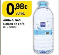 Oferta de Serras De Fafe - Água S/gas por 0,98€ em Intermarché