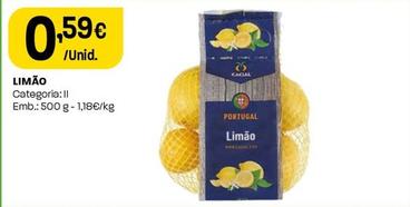 Oferta de Limão por 0,59€ em Intermarché