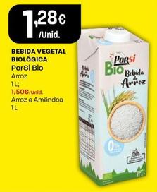 Oferta de Porsi - Bebida Vegetal Biológica por 1,28€ em Intermarché