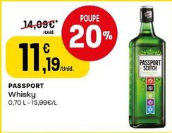 Oferta de Passport - Whisky por 11,19€ em Intermarché