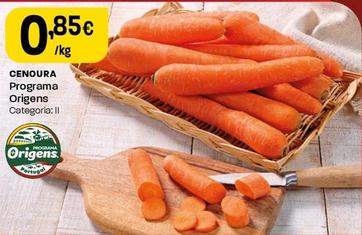 Oferta de Cenoura por 0,85€ em Intermarché