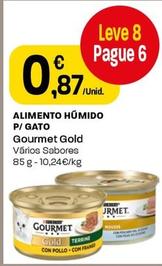 Oferta de Purina - Alimento Humido P/gato Gourmet Gold por 0,87€ em Intermarché