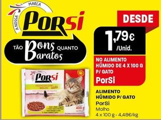 Oferta de Porsi - Alimento Humido P/gato por 1,79€ em Intermarché