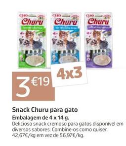 Oferta de Snack Churu Para Gato por 3,19€ em Jardiland