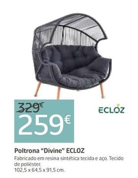Oferta de Ecloz - Poltrona "Divine" por 259€ em Jardiland