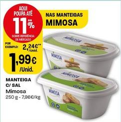 Oferta de Mimosa - Manteiga C/ Sal por 1,99€ em Intermarché