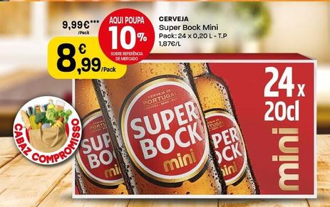 Oferta de Super Bock - Cerveja por 8,99€ em Intermarché