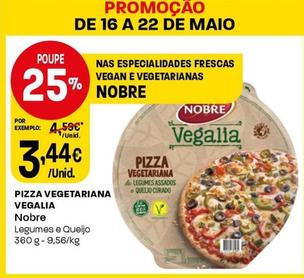 Oferta de Nobre - Pizza Vegetariana Vegalia por 3,44€ em Intermarché