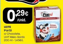 Oferta de Porsi - Leite  por 0,29€ em Intermarché