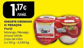 Oferta de Porsi - Iogurte Cremoso C/ Pedaços por 1,17€ em Intermarché