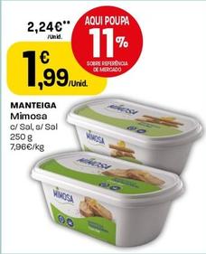 Oferta de Mimosa - Manteiga por 1,99€ em Intermarché