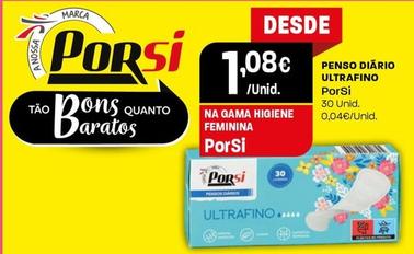 Oferta de Porsi - Penso Diario Ultrafino por 1,08€ em Intermarché