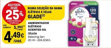Oferta de Glade - Ambientador Eletrico Scented Oil  por 4,49€ em Intermarché