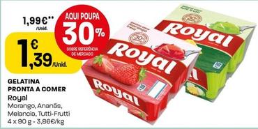 Oferta de Royal - Gelatina Pronta A Comer por 1,39€ em Intermarché