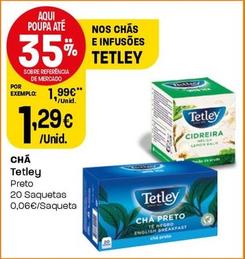 Oferta de Tetley - Chá  por 1,29€ em Intermarché