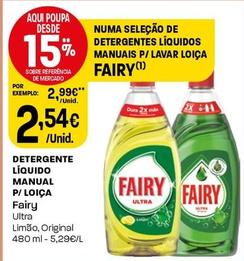 Oferta de Fairy - Detergente Líquido Manual P/ Loica por 2,54€ em Intermarché
