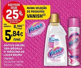 Oferta de Vanish - Aditivo Em Gel Tira Nodoas P/ Maquina De Lavar Roupa por 5,84€ em Intermarché