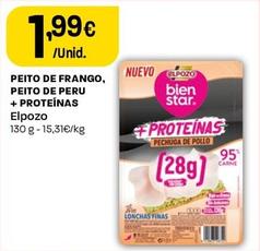 Oferta de Elpozo - Peito De Frango Peito De Peru + Proteinas  por 1,99€ em Intermarché