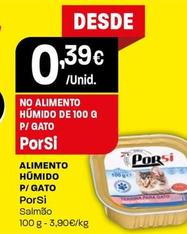Oferta de Porsi - Alimento Humido P/Gato  por 0,39€ em Intermarché