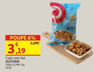 Oferta de Auchan - Cajú Com Sal  por 3,19€ em Auchan