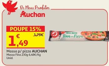 Oferta de Auchan - Massa P/ Pizza  por 1,49€ em Auchan