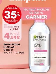Oferta de Garnier - Água Facial Micelar por 4,54€ em Intermarché