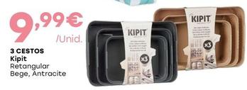 Oferta de Kipit - 3 Cestos por 9,99€ em Intermarché