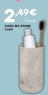 Oferta de Codil - Copo Wc Stone por 2,49€ em Intermarché