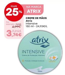 Oferta de Atrix - Creme De Mãos por 3,74€ em Intermarché
