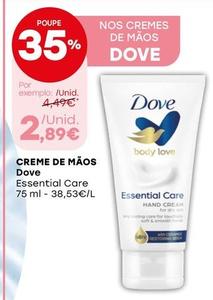 Oferta de Dove - Creme De Mãos por 2,89€ em Intermarché