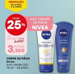 Oferta de Nivea - Creme De Mãos por 3,35€ em Intermarché