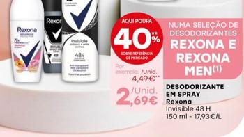 Oferta de Rexona - Desodorizante Em Spray por 2,69€ em Intermarché