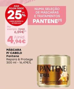 Oferta de Pantene - Máscara P/ Cabelo por 4,94€ em Intermarché