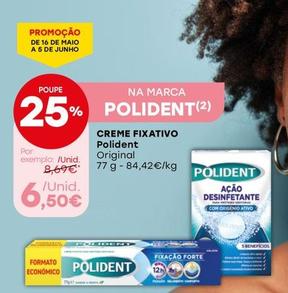 Oferta de Polident - Creme Fixativo por 6,5€ em Intermarché