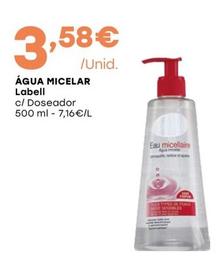 Oferta de Labell - Água Micelar por 3,58€ em Intermarché