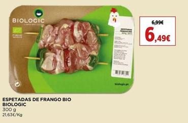 Oferta de Espetadas De Frango Bio Biologic por 6,49€ em El Corte Inglés